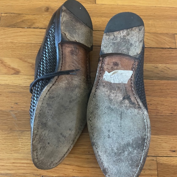 Mezlan Cancun black leather woven dress shoe main image 4